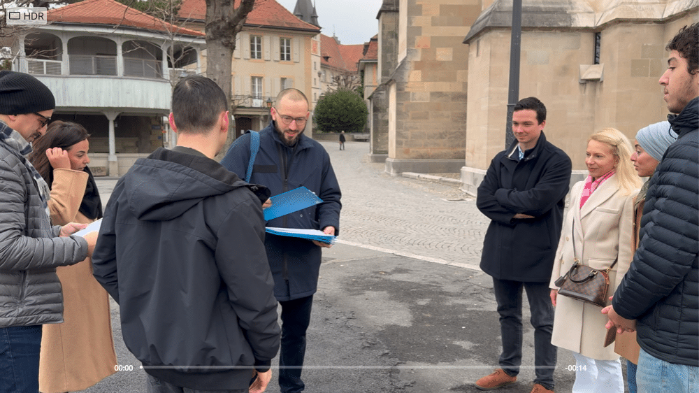 Atelier marche sensible Lausanne - prise de note